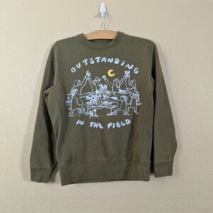 Outstanding in the Field Ty Williams Long Table Crewneck Sweatshirt sz S Dining